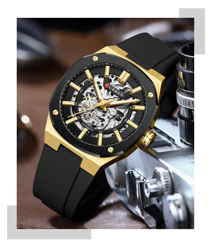 2025 CURREN New Men Mechanical Watch Luxury Sapphire Glass Automatic Watch 41MM Stainless Steel Watch for Men