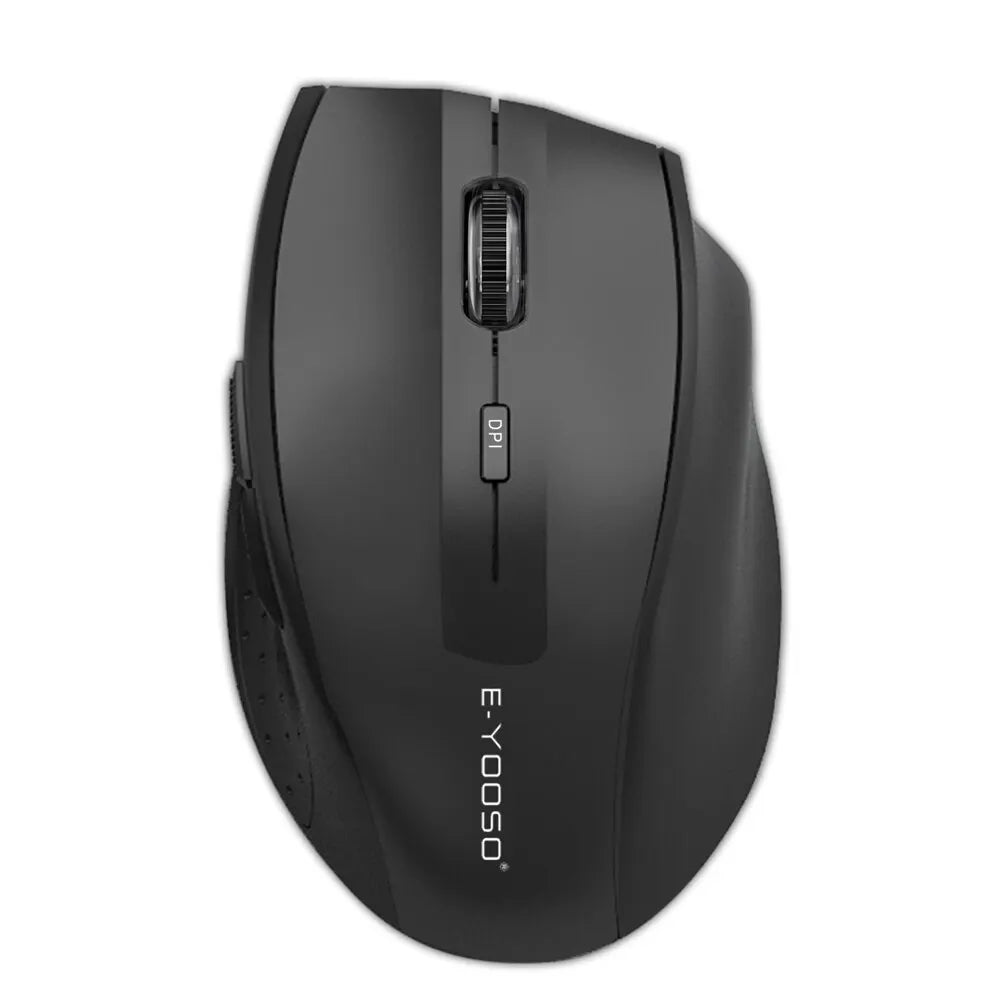E-YOOSO E-1010 USB 2.4G bezdrôtová herná a kancelárska myš, 2400 DPI, optická ergonomická myš na hranie pre notebook a PC