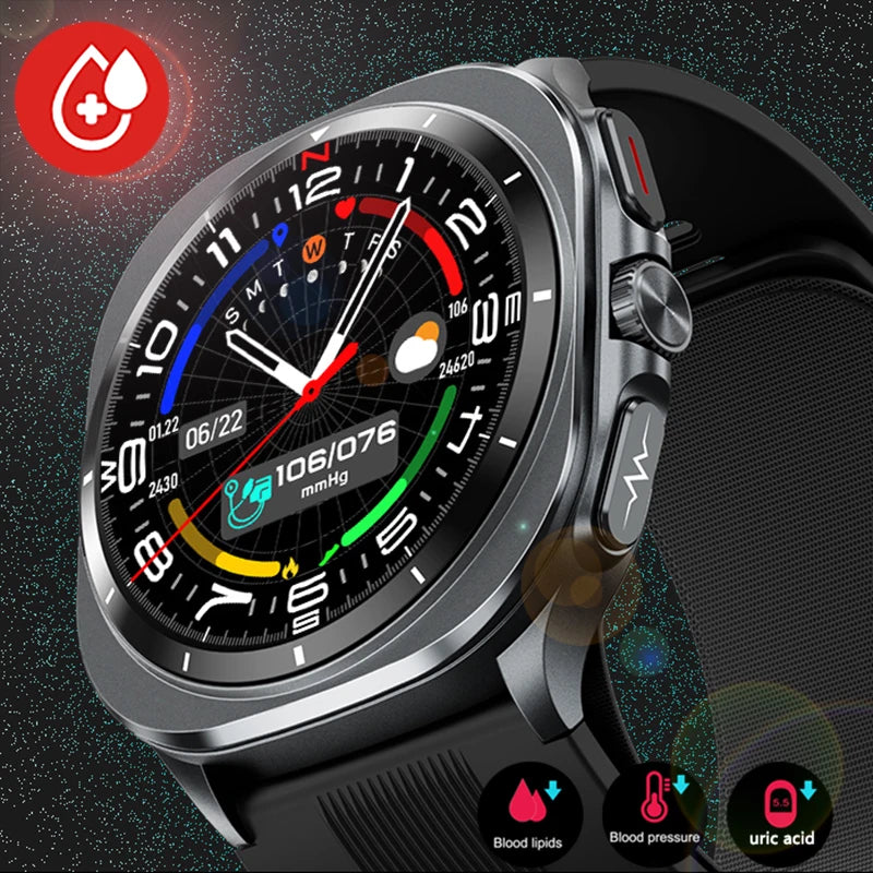 2026 New Health Track Smartwatch Air Pump Airbag True Blood Pressure Health Measure Smart Watch for Men and Women Blood Oxygen BT Call
