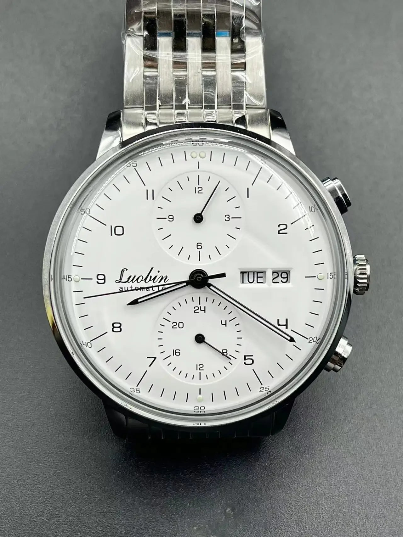 Luxuriöse Automatikuhr für Herren, mechanisch, selbstaufziehend, Business-Armbanduhr aus Edelstahl mit Leuchtanzeige, Relojes Para Hombre 2020