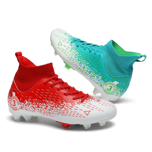 Size 31-45 Men's Soccer Shoes Women Football Boots Kids Soccer Cleats Traning Sneakers Teenagers Breathable Sport Footwear