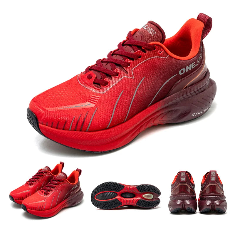 Zapatillas de running ONEMIX con nueva amortiguación para hombre, aptas para corredores de peso elevado, deportivas con cordones para mujer, antideslizantes, de exterior, zapatillas atléticas masculinas