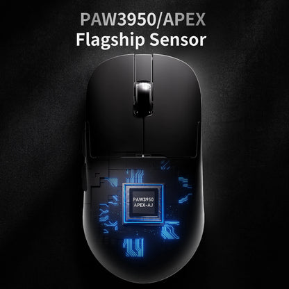 AJAZZ AJ159 APEX Maus Tri-Mode Wireless 8K PAW3950 Sensor Low Latency Gaming-Maus mit Ladestation, anpassbar, leicht, für PC-Gamer