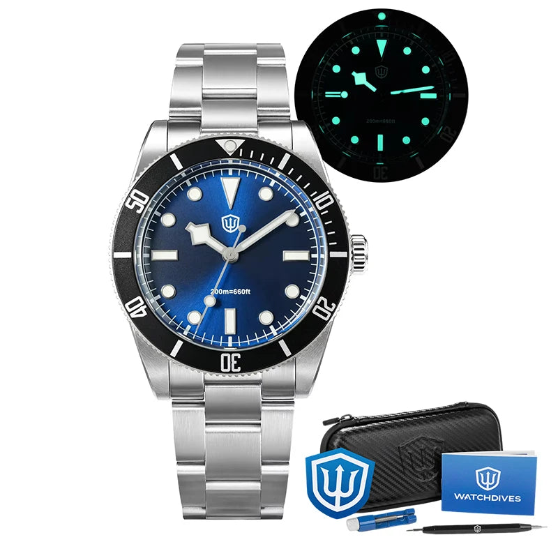Watchdives WD7922 Quartz Watch VH31 Movement 200m Waterproof Men Watches Sapphire Crystal Luminous Vintage Watches with Gift Box