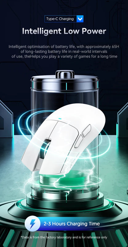 Mouse wireless Attack Shark X11&R1 Tri Mode Bluetooth con base di ricarica RGB, ergonomico e leggero, accessorio per PC gamer