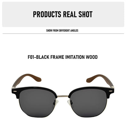 Ochelari de soare polarizați pentru bărbați, lentile semi-fără ramă, ochelari de soare vintage retro pentru femei, ochelari de soare la modă pentru vacanță, Gafas De Sol Hombre