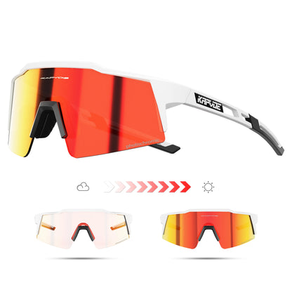 Ochelari de soare fotocromatici Kapvoe pentru ciclism, ochelari pentru bărbați, ochelari de modă, pentru bicicletă de munte, pentru ciclism în aer liber, pe șosea, ochelari de protecție, ochelari sportivi, MTB, bicicletă