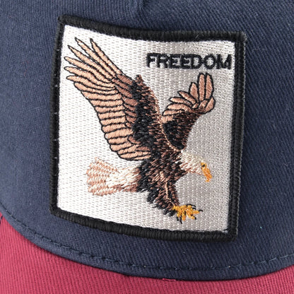 Fashion Baseball Cap With Eagle Embroidery Patch Men And Women Four Season Outdoor Trucker Cap Outdoor Casual Sport Visor Hat