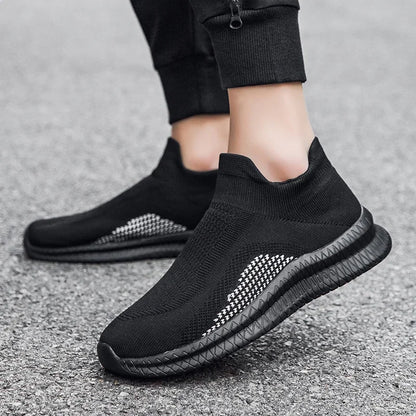 Lightweight Men's Walking Shoes Outdoor Soft Male Casual Shoes Flexible Breathable Men Loafers Slip-On Footwear Sneakers 39-48