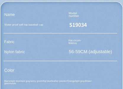 Unisex Waterproof Baseball Cap Outdoor Hat Quick Dry Sun Hat [All Senson] Men Women Sport Golf Hat