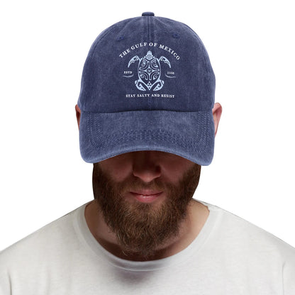 Washed Cotton Baseball Cap Retro Golf Dad Hat Adjustable Cotton Hat Trucker Cap Outdoor Sports Sun Hat for Men Women Unisex