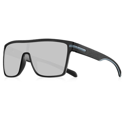 Ochelari de soare polarizați CRIXALIS pentru bărbați, pătrați, supradimensionați, antireflex, pentru șoferi, ochelari de soare cu oglindă, pentru femei, ochelari de protecție UV400, pentru bărbați