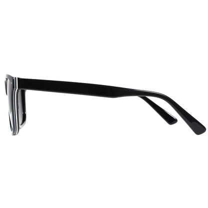 ZENOTTIC Ochelari de soare polarizați la modă, protecție UV400, ochelari de soare pătrați din acetat, design clasic, pentru femei și bărbați