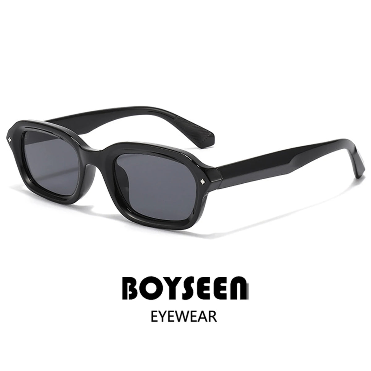 BOYSEEN Ochelari de soare de plajă pentru bărbați, de vară, portocalii, UV400, ochelari de soare punk cu ramă îngustă și formă pătrată