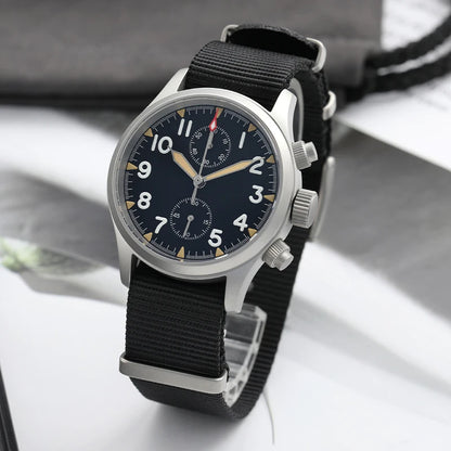 Militado ML1868 Watch VK61 Quartz Movement 100m Waterproof Watches Men Stainless Steel Chronograph Sapphire Crystal Wristwatch