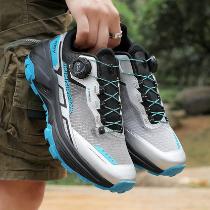 Men's Running Shoes Outdoor Mesh Breathable Mountain Off-Road Climbing Shoes Wear-Resistant Cozy Fashion Sneakers for Men