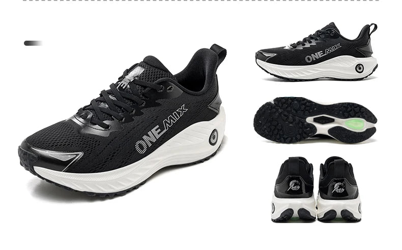 Zapatillas de running casual ONEMIX transpirables de verano para jogging, calzado deportivo ligero para hombre y mujer, gimnasio y exterior, con amortiguación