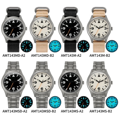 BERNY Full Titanium Automatic Watch for Men Sapphire AR Coated 10Bar Supper Luminous Men Wristwatch Sports Aviation Men Watches
