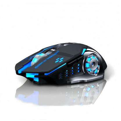 Rechargeable Wireless Gaming Mouse – Silent Bluetooth/USB, RGB Backlight, E-Sports for PC