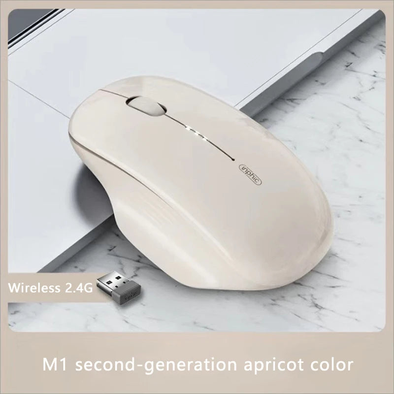 Inphic M1 Second-generation 2.4G Wireless Mouse Type-C Rechargeable Silent Office Mouse Ergonomics Battery Level Display