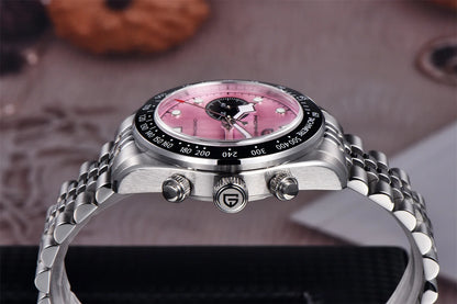 2026 New PAGANI DESIGN BB Flamingo Chronograph Luxury Sports Quartz Watch Men Sapphire mirror 100M Waterproof Fashion Wristwatch