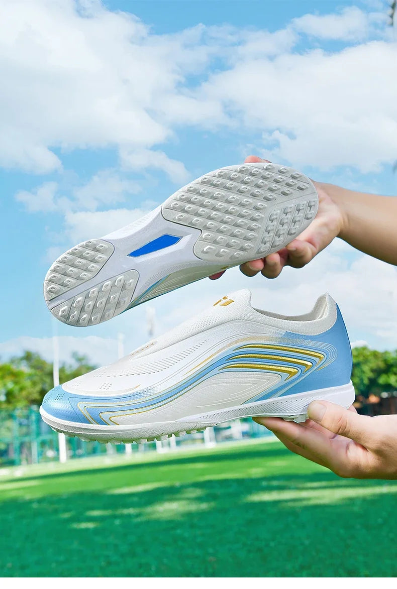 Nouvelles chaussures de football pour hommes TF/FG, chaussures de football professionnelles de haute qualité, chaussures de futsal unisexes pour femmes, vente chaude, crampons ultralégers, baskets.