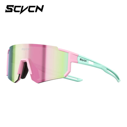 SCVCN Ochelari de soare sportivi pentru fete, ochelari de ciclism pentru copii, ochelari fotocromatici UV400, ochelari de baseball pentru băieți, ochelari pentru activități în aer liber, ochelari de soare pentru alergare și drumeții