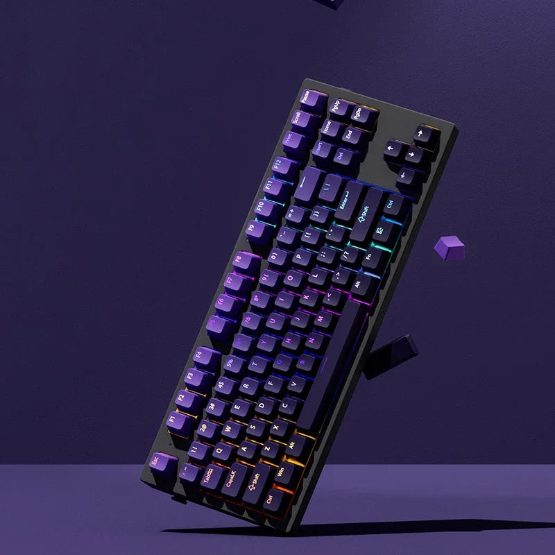 133+ Keys OEM Profile Gradient Keycaps For Cherry MX Switch Mechanical Gamer Keyboard PBT backlit RGB Keycap ISO Layout Key caps