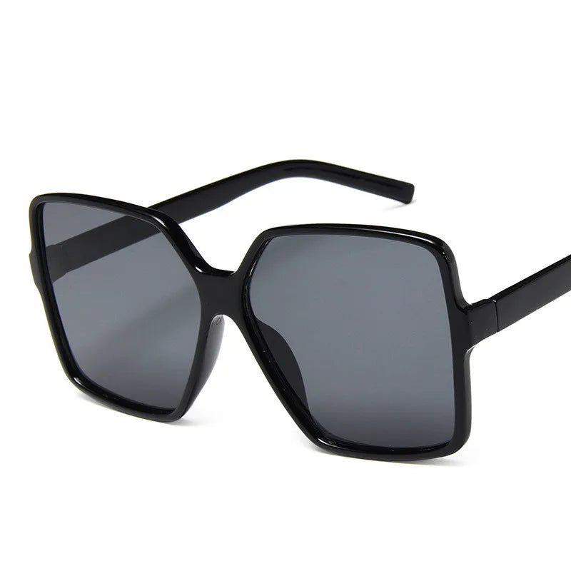 Ochelari de soare oversize pentru femei, din plastic cu efect de gradient, de marcă, de designer, pentru femei, UV400