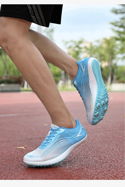 High Quality Men Women Track and Field Shoes Youth Anti Slip Sneakers Outdoor Professional Jumping Runn Shoes Student Trainers