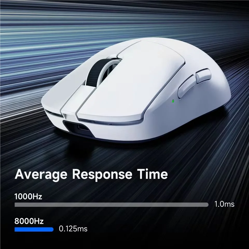 MCHOSE A7 V2 Ultra / Pro lätt trådlös gamingmus Dual 8000Hz PAW3950 TI 42000DPI för PC och e-sportspelare