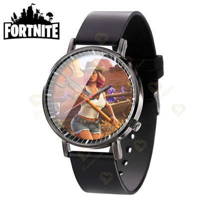 Relógio de Pulso Fortnite para Homem e Mulher, Relógio com Estampado Battle Game, Novidade 2025, Relógio de Quartzo Feminino, Presentes de Aniversário para Crianças