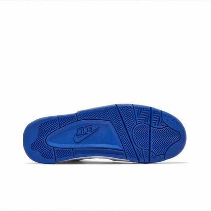 Nike Flight Legacy – Bequeme und vielseitige Retro-Basketballschuhe im Mid-Top-Stil für Herren, Weiß/Blau, BQ4212-103