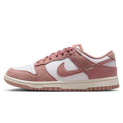 „NIKE Dunk Low Retro“ moteriški bateliai, rožiniai ir balti, žemi, retro stiliaus kasdieniai sportiniai bateliai, patvarūs sportiniai bateliai, riedlentininkų bateliai DD1873-112