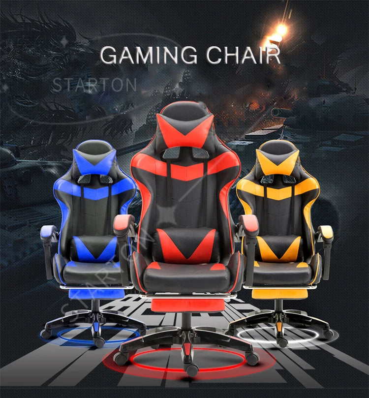 PC Gamer Gaming Chair PU Leather Office Adult Ergonomic RGB Racing Computer Gamer Racing Gamer Chair for Sale