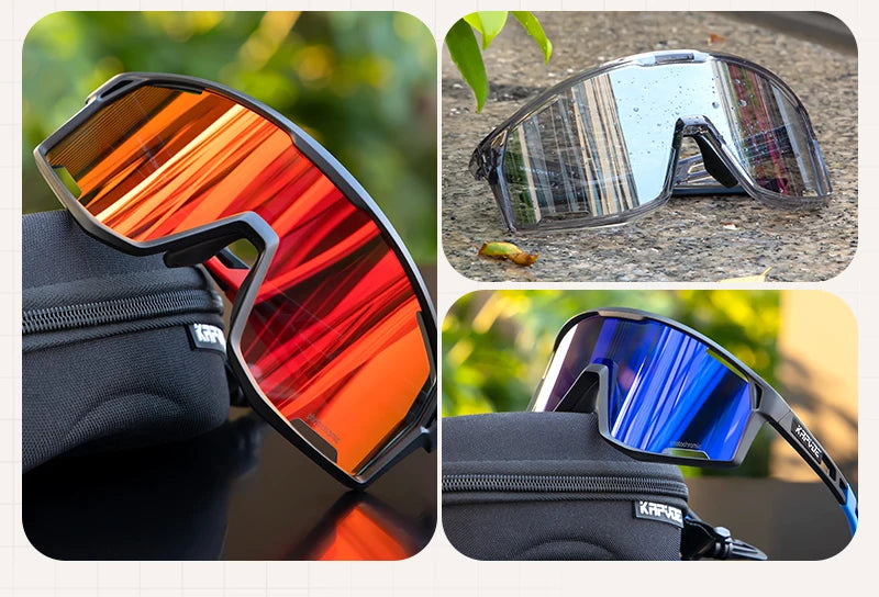 KAPVOE Ochelari UV400 pentru bărbați și femei, pentru ciclism de șosea, sporturi montane, activități în aer liber, ochelari de soare fotocromatici pentru ciclism, ochelari de bicicletă