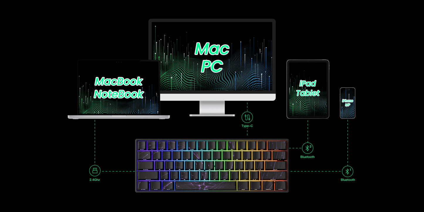 Akko MonsGeek FUN60 Ultra mechanische Gaming-Tastatur, magnetische Switches, 60 %, Rapid Trigger, 8K HE/TMR, Custom-Aluminium-Tastatur für Gamer