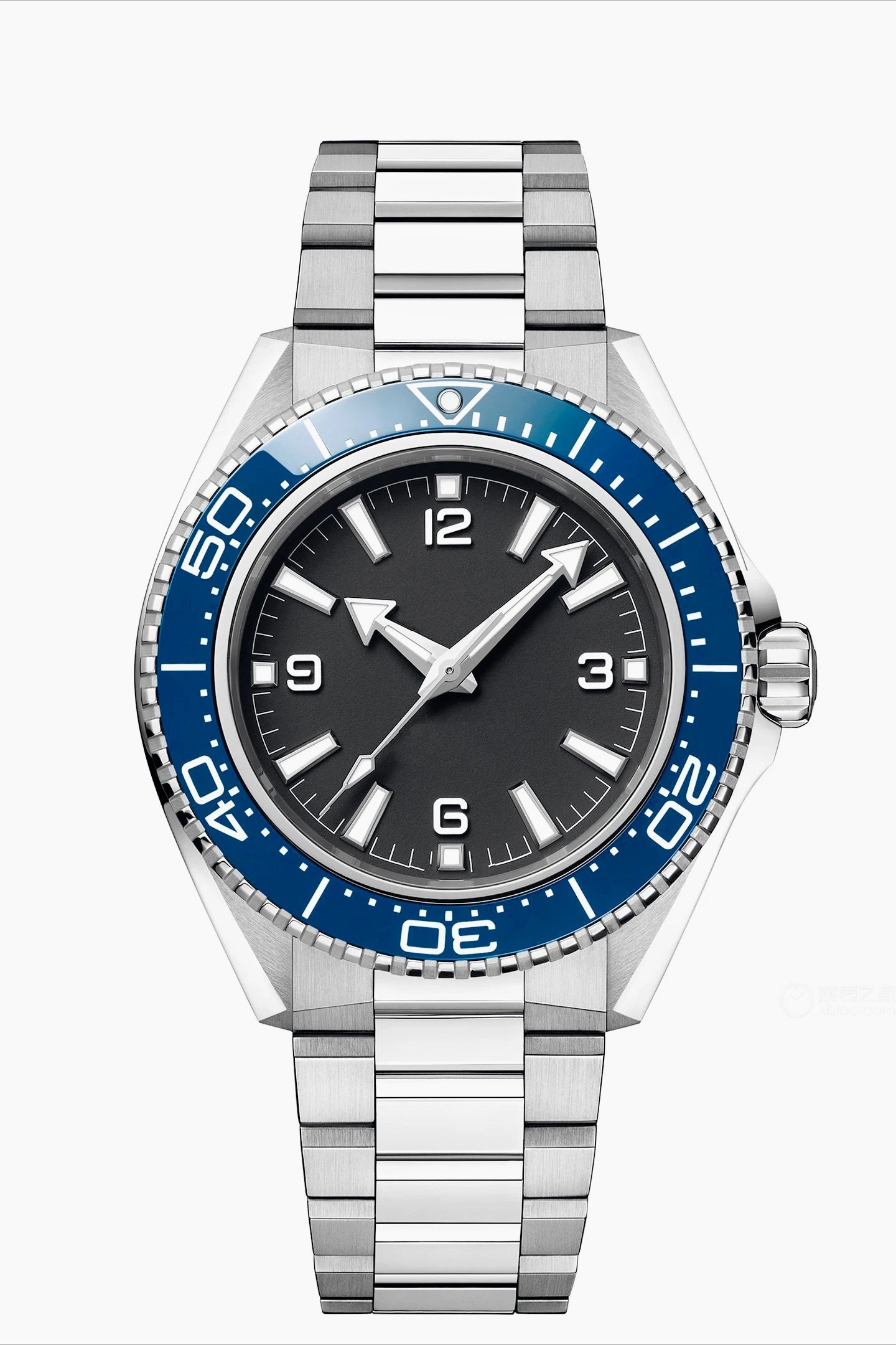 Customized Luxury Mens Sports Black Blue Ceramic Bezel Automatic Mechanical Watch Stainless Steel Orange Rubber Watches 42mm