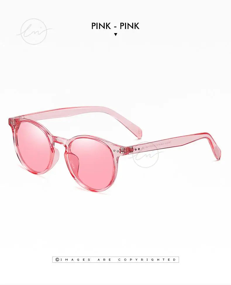 Ochelari de soare LM Retro rotunzi pentru femei și bărbați, ultralegeri, din TR90, polarizați, unisex, pentru șofat, ochelari de soare vintage, UV400, Gafas De Sol