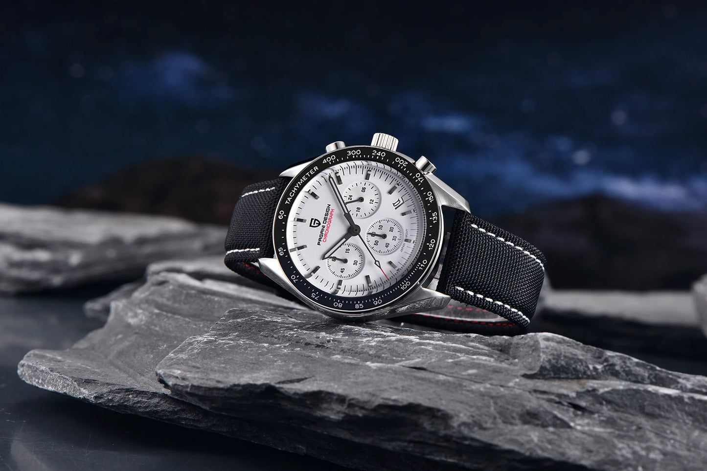 PAGANI DESIGN 2026 New Mens Watches Panda Moon Watch Luxury Quartz Watch For Men Automatic Date Sport Chronograph Wristwatch Men