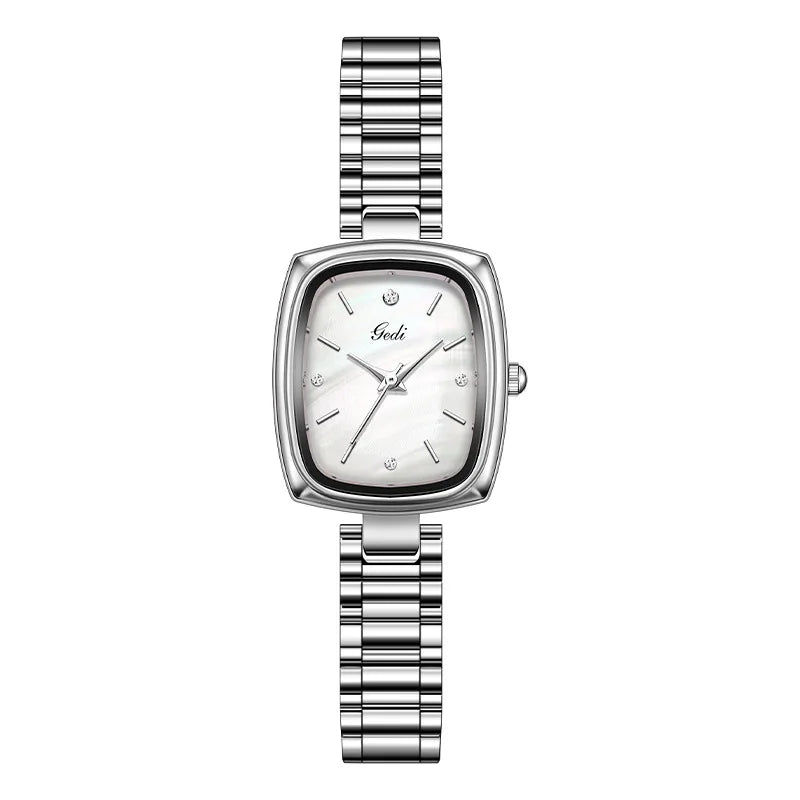 New Gold Watch Women Light Luxury Brand Waterproof Simple Retro Steel Strip Female Student Temperament Fashion Quartz Wristwatch