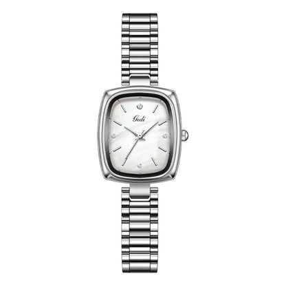 New Gold Watch Women Light Luxury Brand Waterproof Simple Retro Steel Strip Female Student Temperament Fashion Quartz Wristwatch
