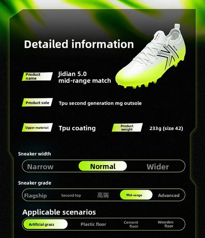Kelme Herren-MG-Fußballschuhe für Indoor und Kunstrasen, kurze Stollen, professionelle Match-Fußballschuhe, rutschfeste Trainings-Turfschuhe