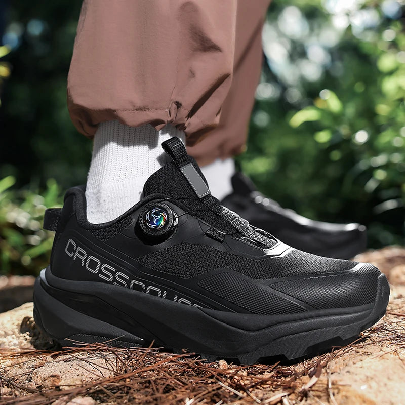 Men's Running Shoes Outdoor Mesh Breathable Mountain Off-Road Climbing Shoes Wear-Resistant Cozy Fashion Sneakers for Men