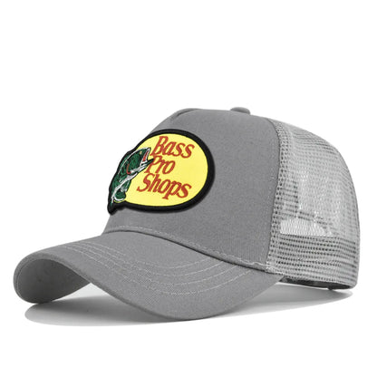 bass football baseball caps Men and women outdoor casual hip-hop Summer sunshade breathable mesh cap