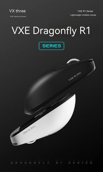 VXE Dragonfly R1 Pro Paw3395 Sensor Kabellose Maus Nordic 52840 2khz Smart Speed X Niedrige Latenz Büro-Gamer-PC-Gaming-Maus
