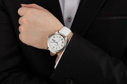 BERNY Automatic Watches for Men Sapphire Luminous Hands Day Calendar Dress Luxury Mechanical Watch 5ATM Vintage-Style Wristwatch