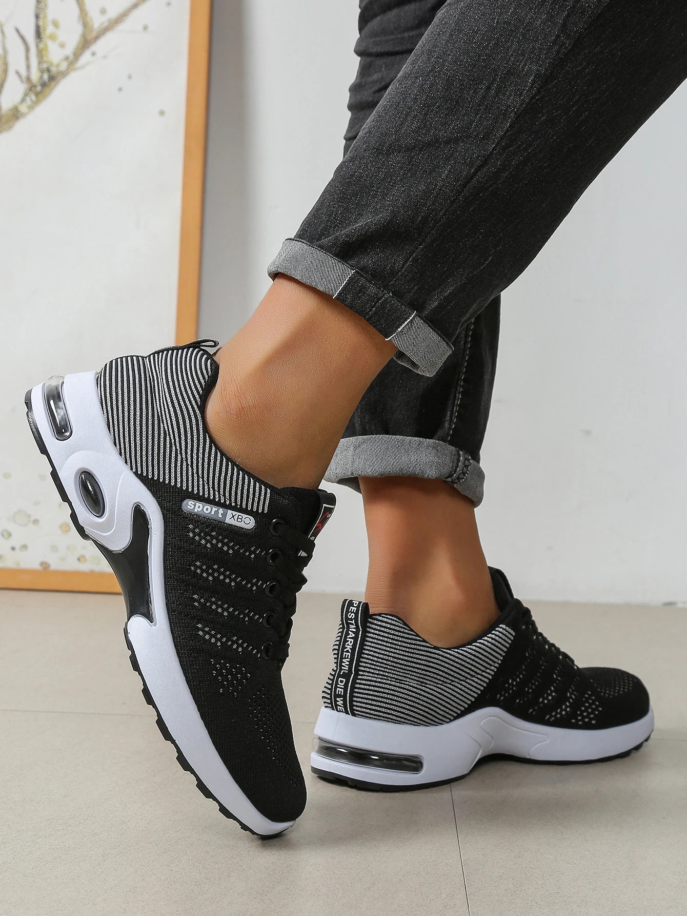Men's shoes Fashion Super Breathable Lace-Up Running Shoes - Non-slip, durable and pillow comfort - Men's Fashion Sneakers