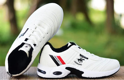 Men's Leather Sneakers Casual Versatile Outdoor Non-slip Running Footwear Fashion Men's Board Shoes Zapatos Homme