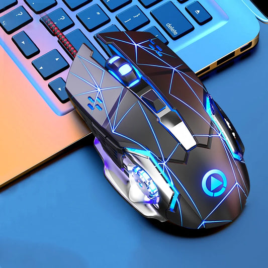 Vezetékes USB gaming egér, 6 gombos, háttérvilágítással, ergonomikus kialakítással, állítható DPI-s optikai egér PC-gamereknek és asztali számítógéphez